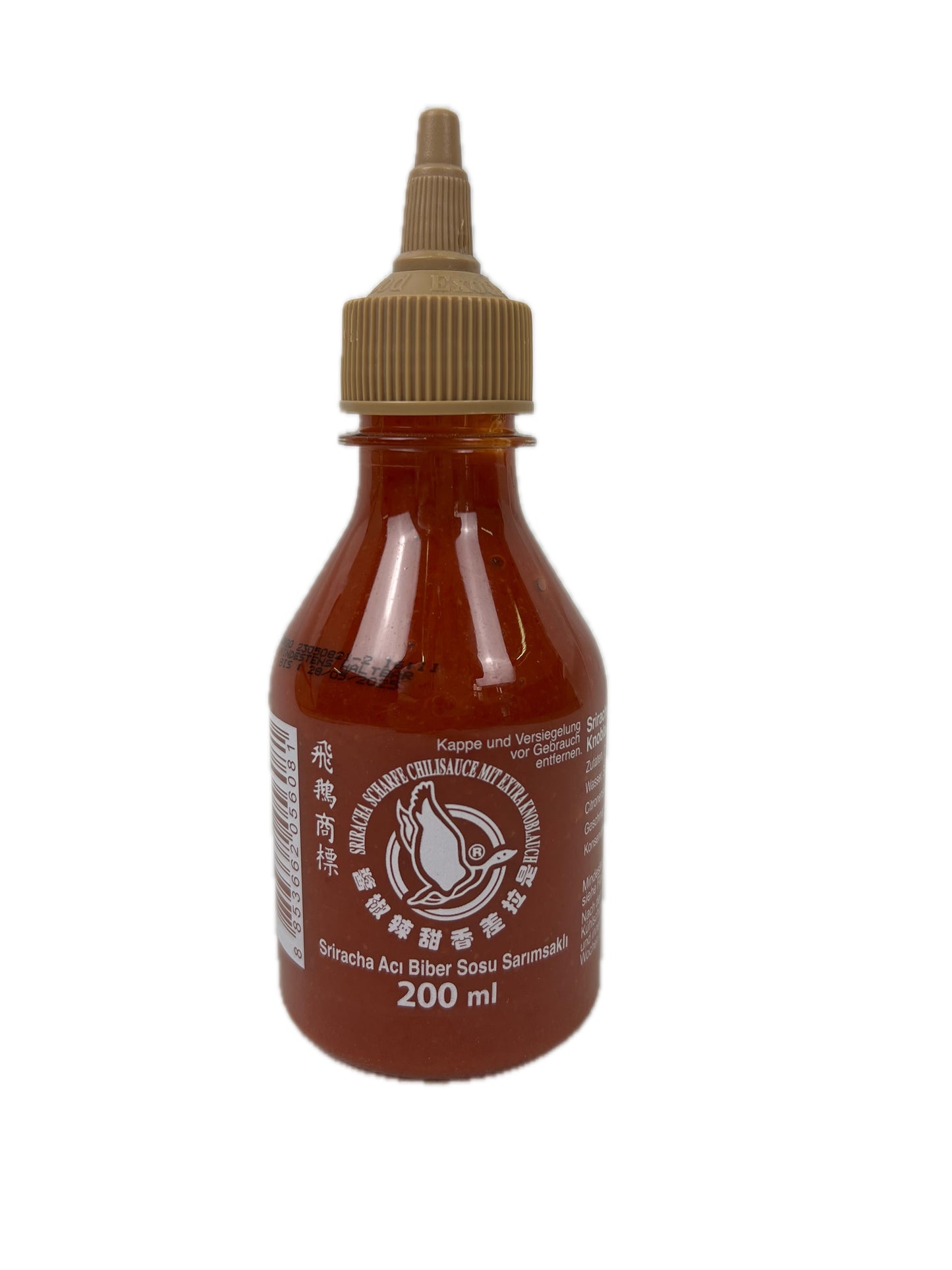 SRIRACHA SCHARFE CHILISAUCE MIT EXTRAKNOBLAUCH