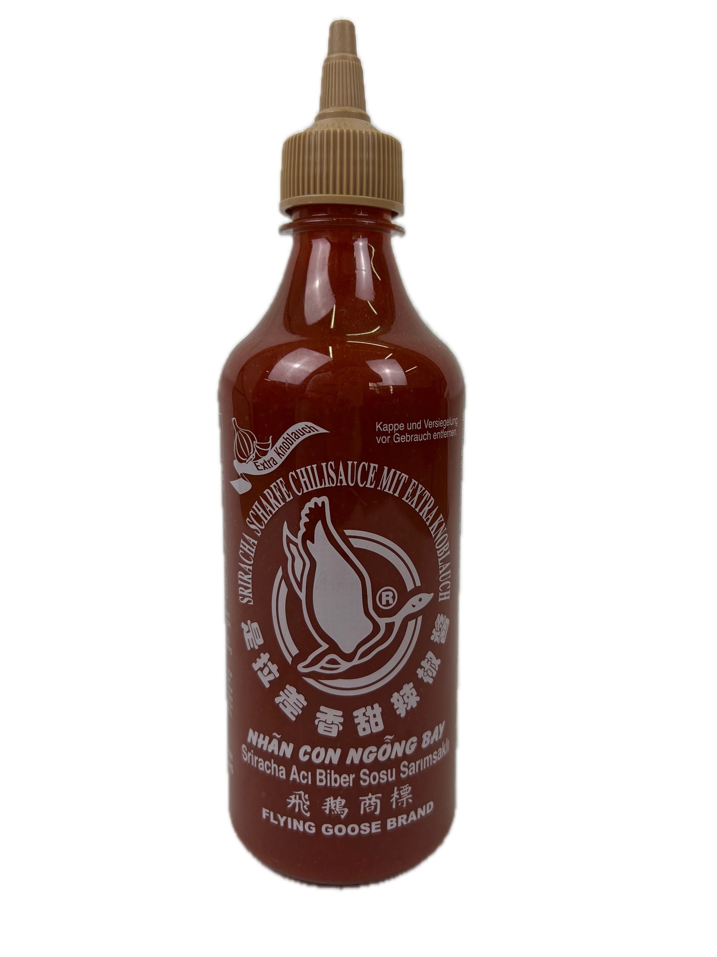 SRIRACHA SCHARFE CHILISAUCE MIT EXTRAKNOBLAUCH