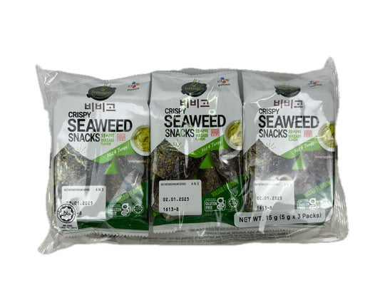 Crispy Seaweed Snack Wasabi Flavour