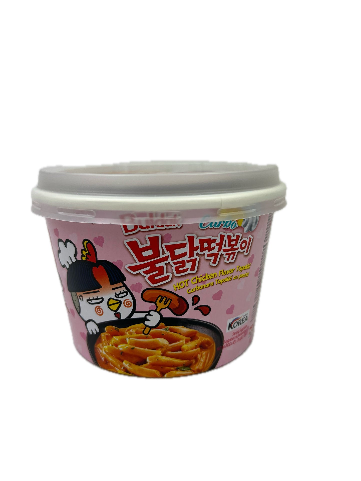 Samyang Carbo Hot Chicken Flavour Tteokbokki im Becher